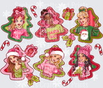 Christmas Princesses DTF Transfer