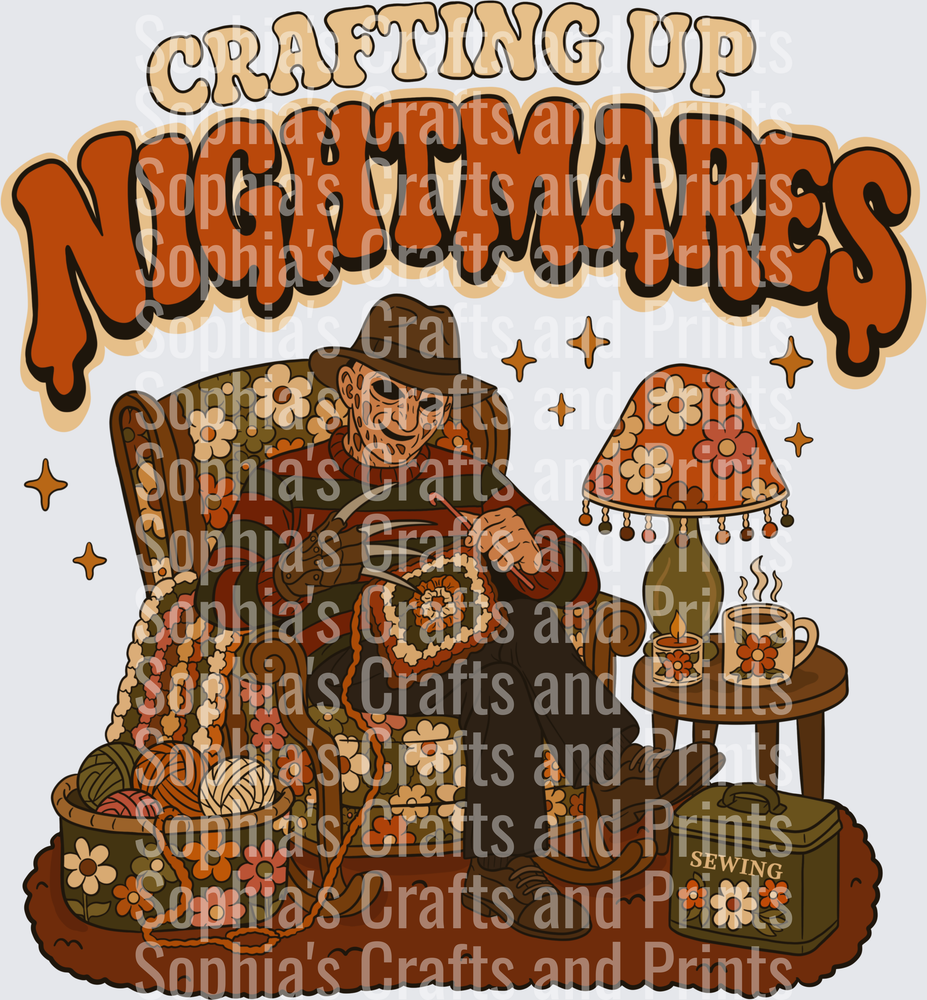 Crafting Up Nightmares DTF Transfer