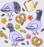 Pigeons DTF Transfer