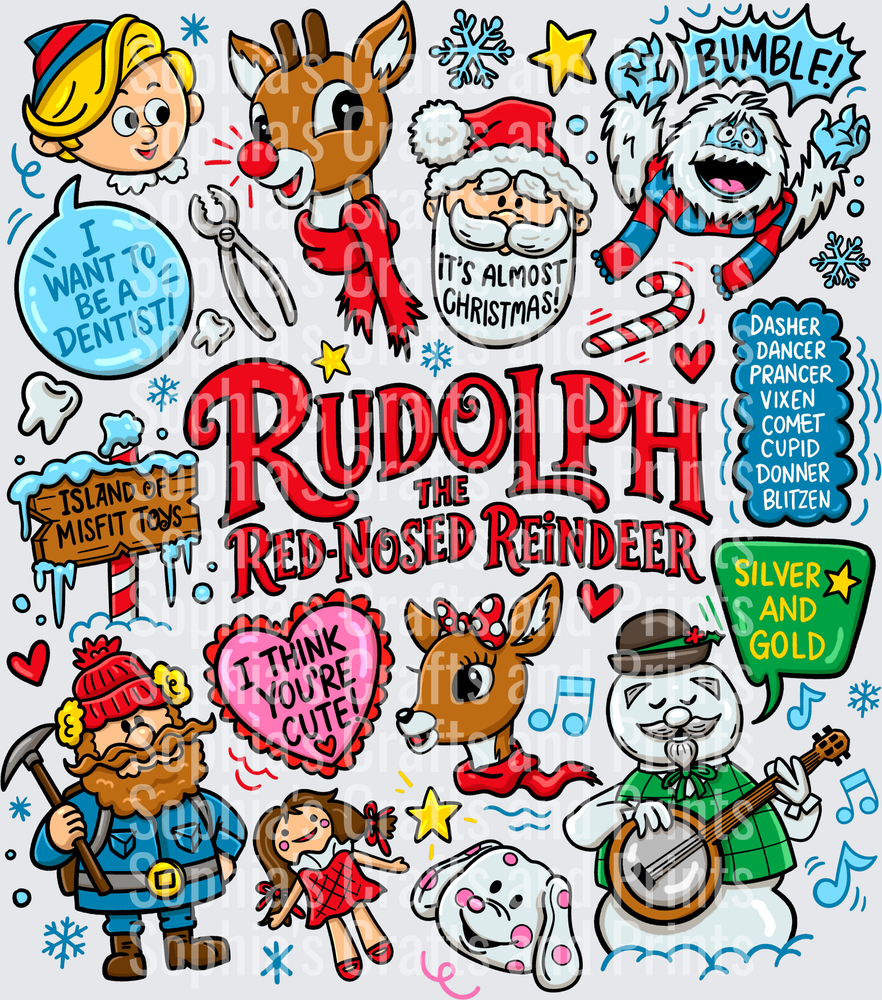 Rudolph DTF Transfer