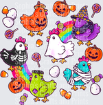 Halloween Chickens DTF Transfer