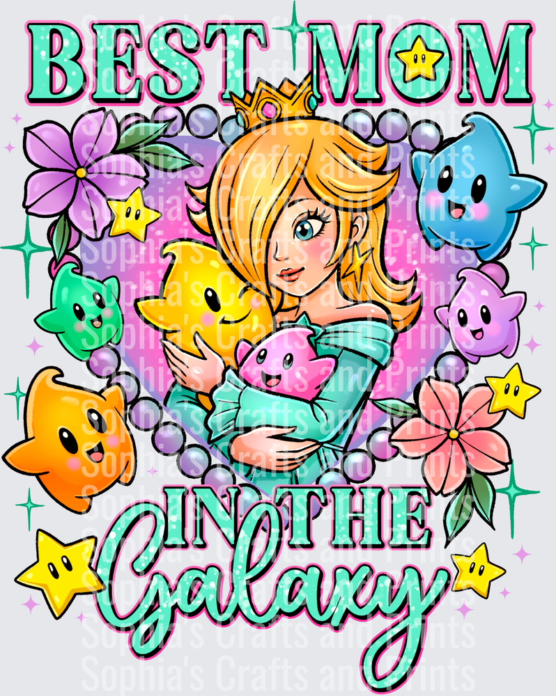 Best Mom In the Galaxy DTF Transfer