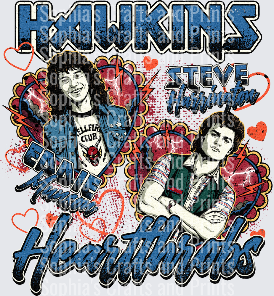 Hawkins Heartthrobs DTF Transfer