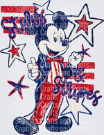 Mickey Stars And Stripes DTF Transfers