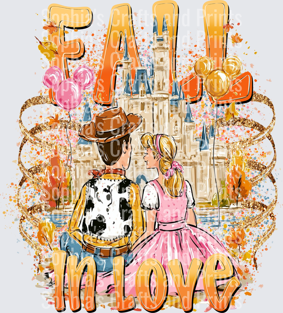 Fall in Love DTF Transfer