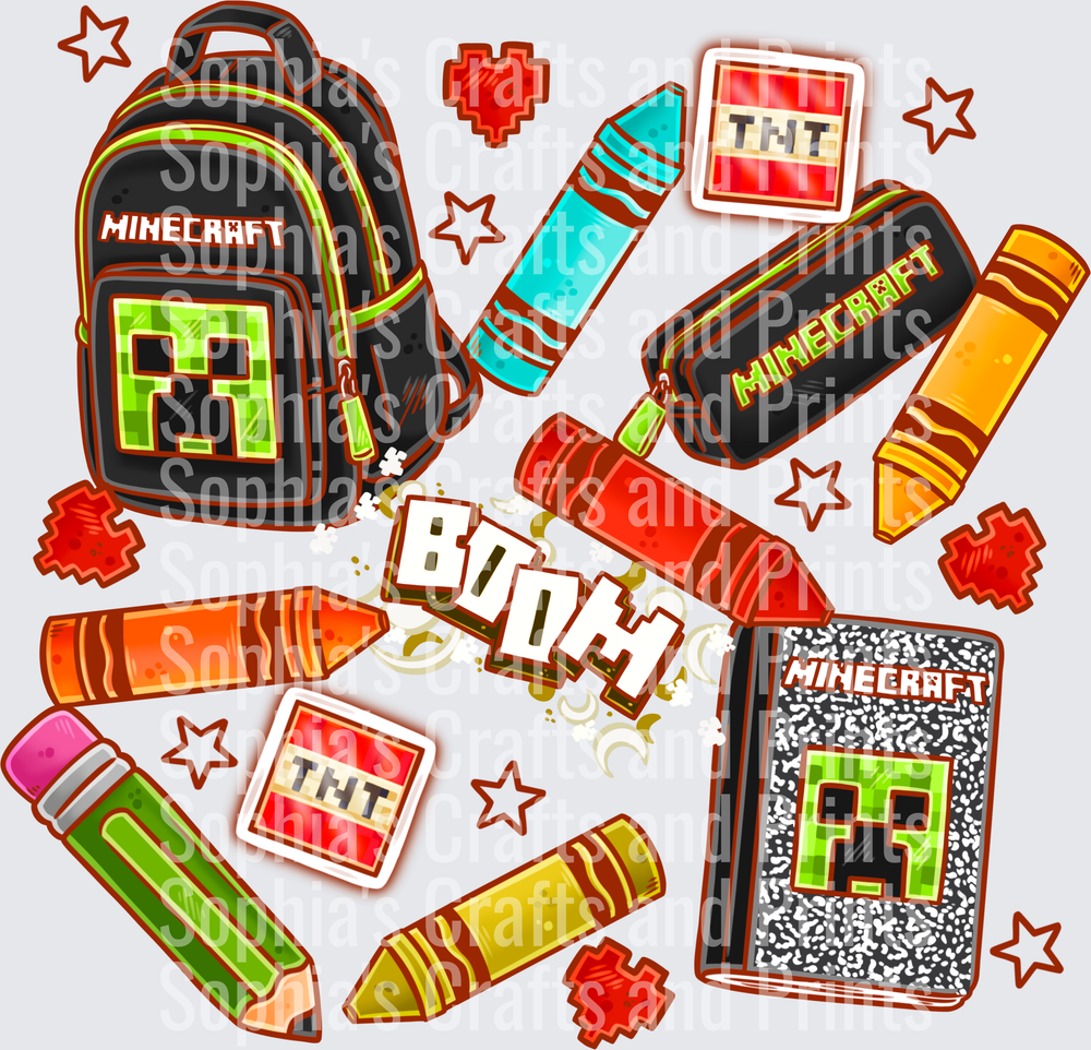 Minecraft B2S DTF Transfer