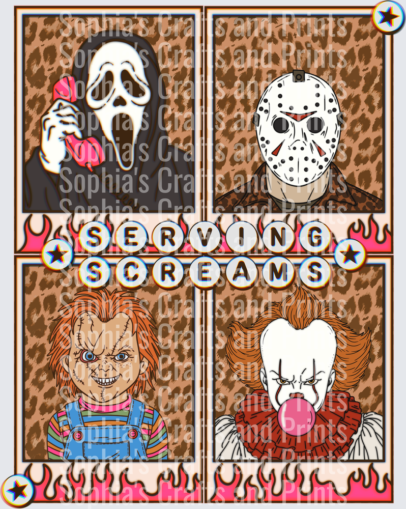 Serving Screams DTF Transfer