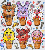 Five Nights At Freddy’s DTF Transfer