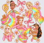 Princess Birthday DTF Transfer