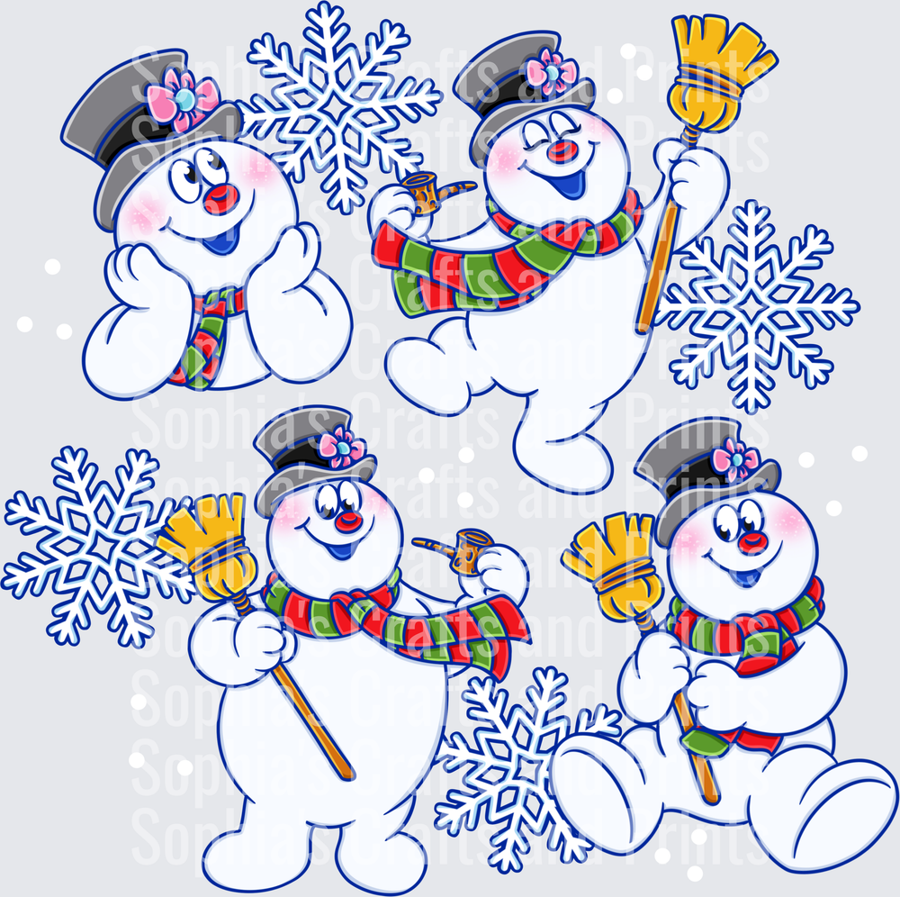 Frosty Christmas DTF Transfer