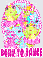 Frog Ballerina DTF Transfer