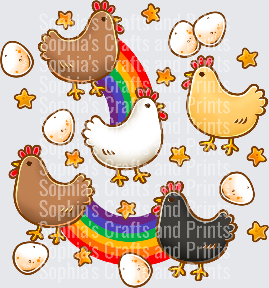 Boy Chicken DTF Transfer
