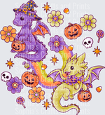 Halloween Dragons DTF Transfer
