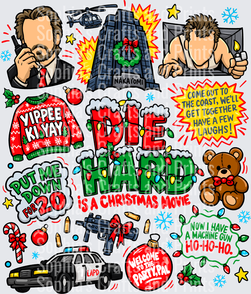 Die Hard DTF Transfer