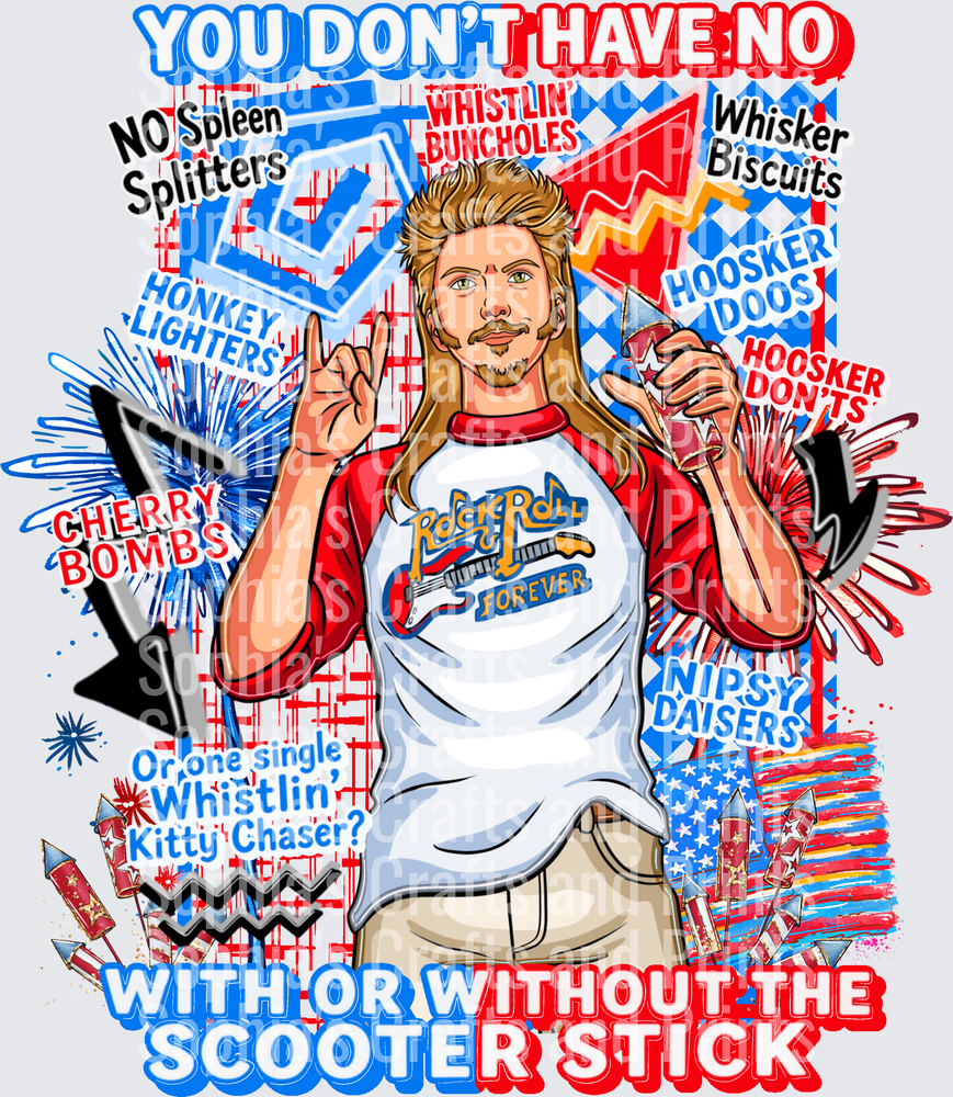 Joe Dirt FOJ DTF Transfer