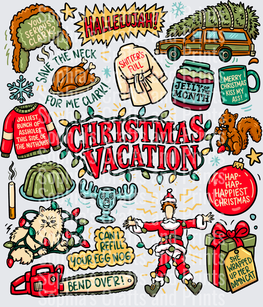 Christmas Vacation DTF Transfer