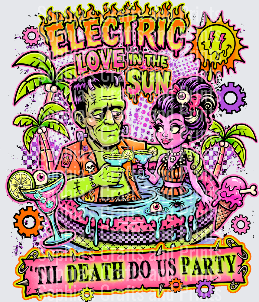 Electric Summer DTF Transfer