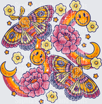 Summer Moths DTF Transfer