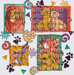 Retro Lions DTF Transfer