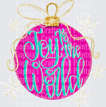 Joy To The World Pink DTF Transfer