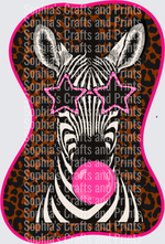 Cool Zebra Print DTF Transfer