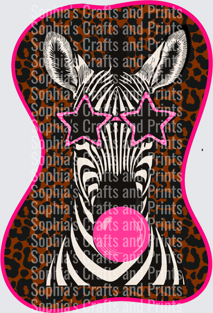 Cool Zebra Print DTF Transfer