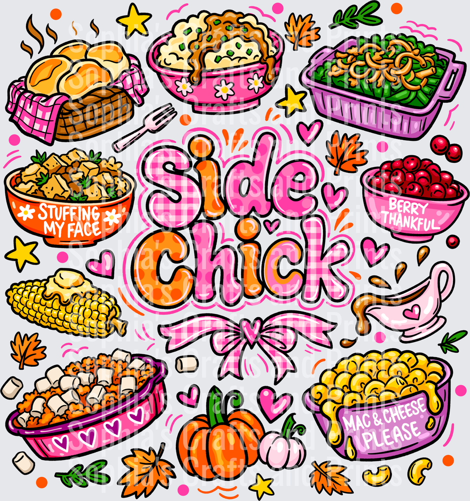 Side Chick DTF Transfer