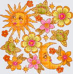 Summer Dream Sun And Moon DTF Transfer