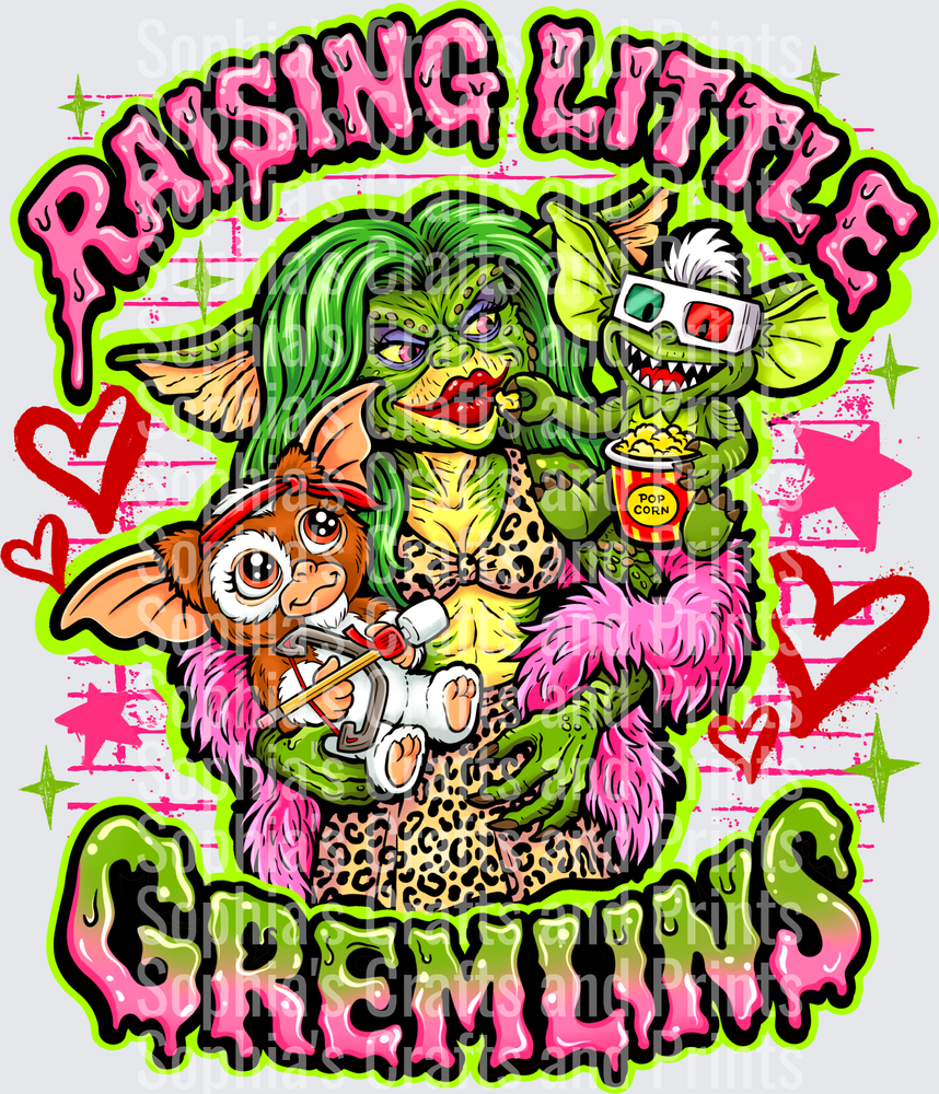 Raising Gremlins DTF Transfers