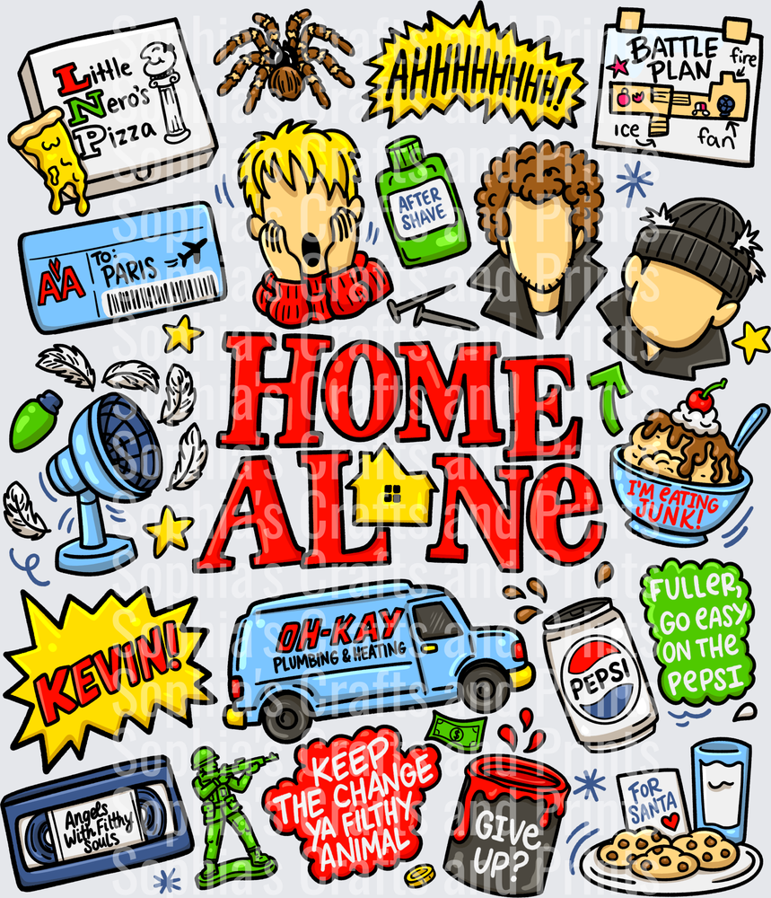 Home Alone DTF Transfer