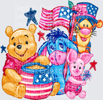 Pooh USA DTF Transfer