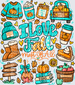 I Love Fall DTF Transfer