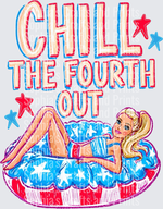 Barbie Chill The Fourth Out DTF Transfer